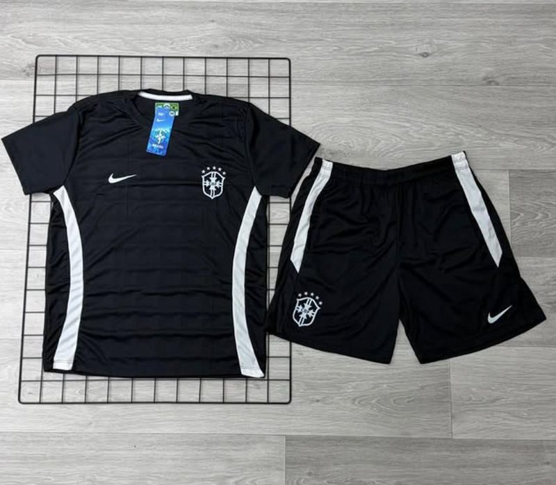 Conjuto Dry Fit Brasil - All Black